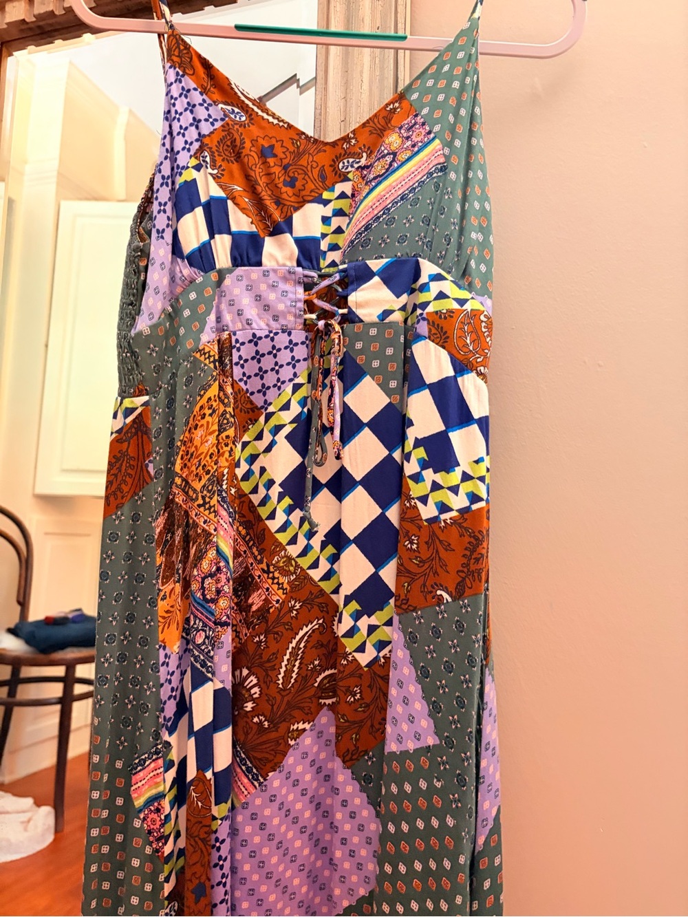 Rewind Multi-Print Boho Dress Patchwork - Picture 6 of 8